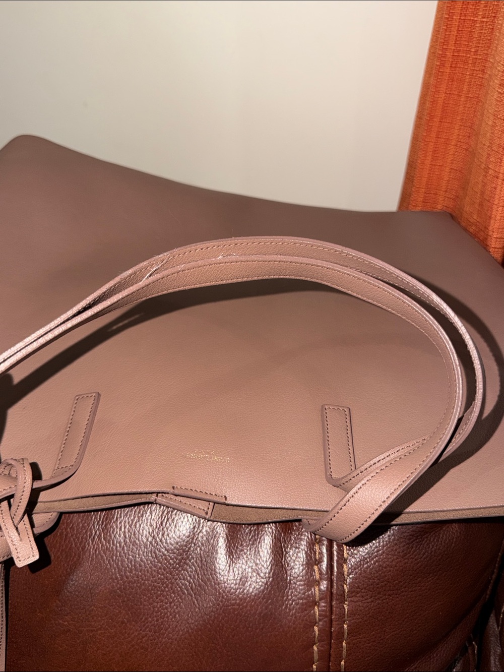 ‼️Authentic Saint Laurent YSL Leather Shopping Tote Shoulder Bag - Picture 11 of 14